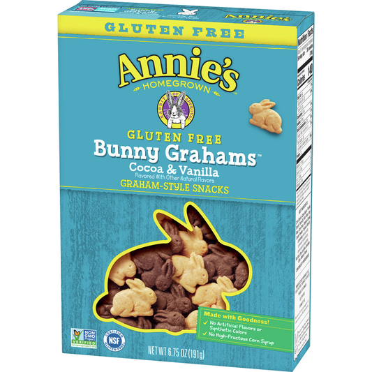 Annie's Gluten Free Cocoa & Vanilla Bunny Cookies (12x6.75Oz)-1