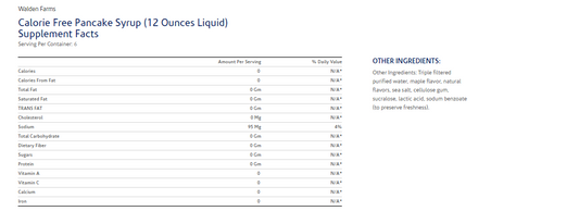 Walden Farms Calorie Free Pancake Syrup (6x12 Oz)-1