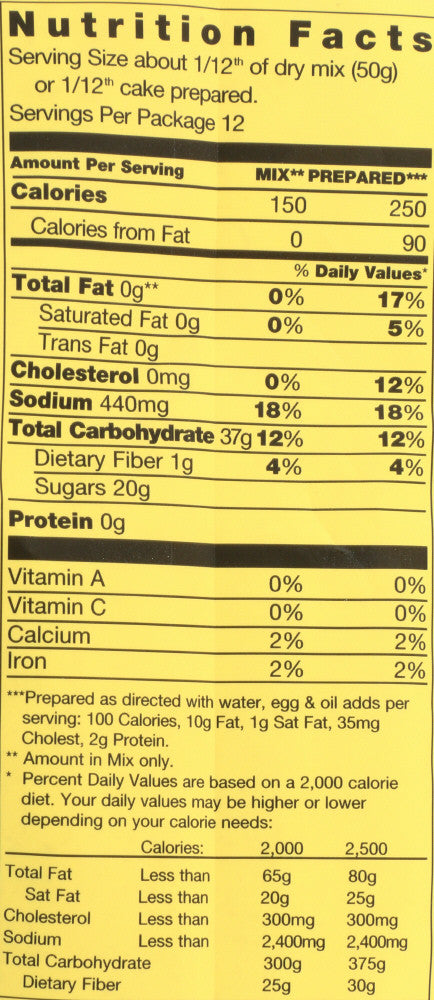 Pamela's Classic Vanilla Cake Mix Gluten Free (6x21 Oz)-1