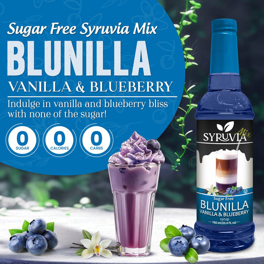 Sugar-Free BLUNILLA Syrup™ Vanilla Blueberry-1