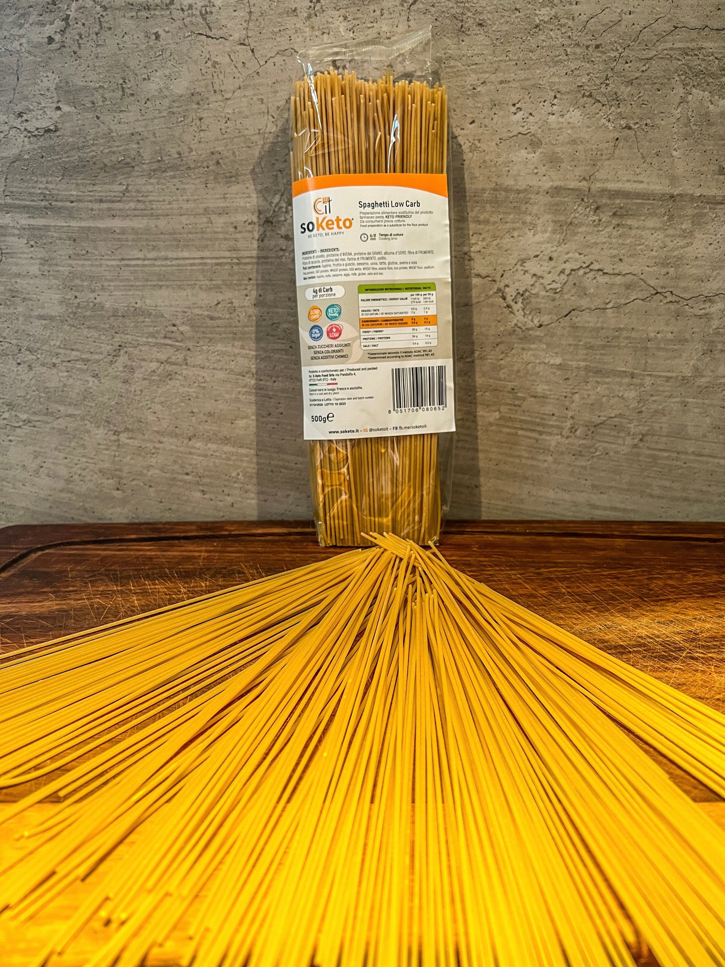 Spaghetti Low Carb Cheto (500 g) 4gr carbo-4