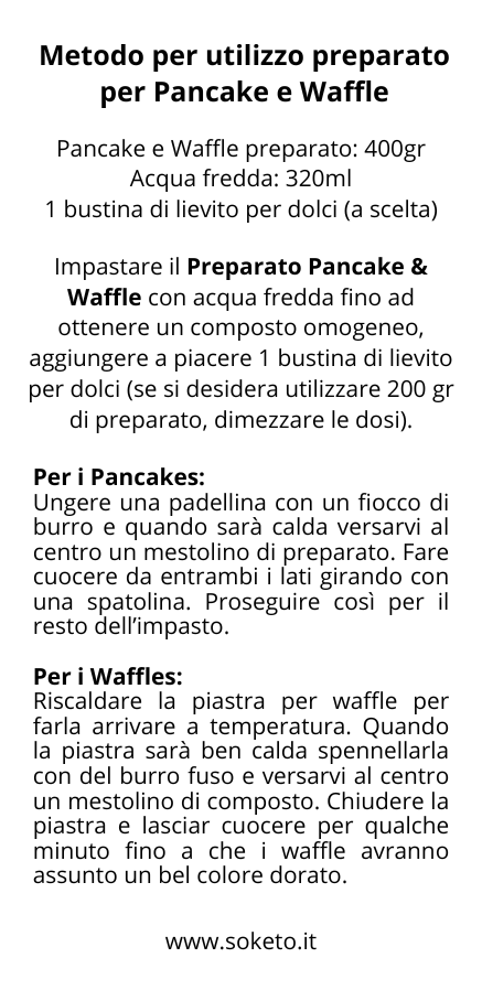 Pancake & Waffle SoKeto Mix – Gusto irresistibile, 1% di zuccheri!-1