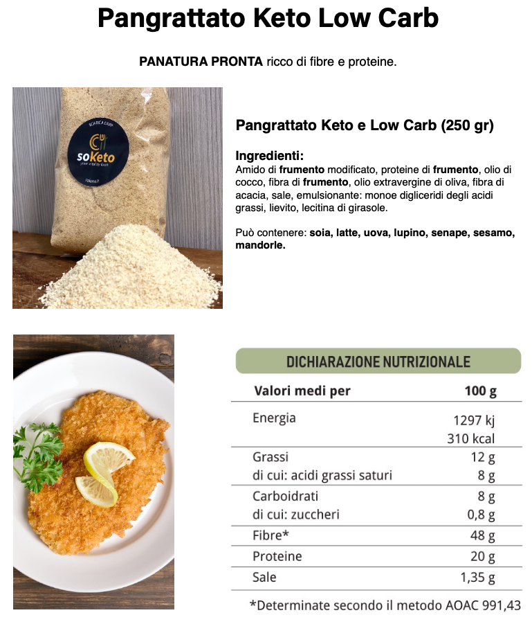 Pangrattato Keto low carb (250gr)-3