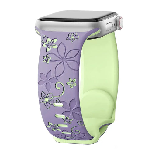 Engraved Strap For Apple Watch Women Band 40mm 44mm 42mm 49mm 45mm