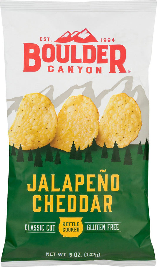 Boulder Canyon Jalapeno Cheddar Potato Chips Gluten Free (12x5 Oz)-1