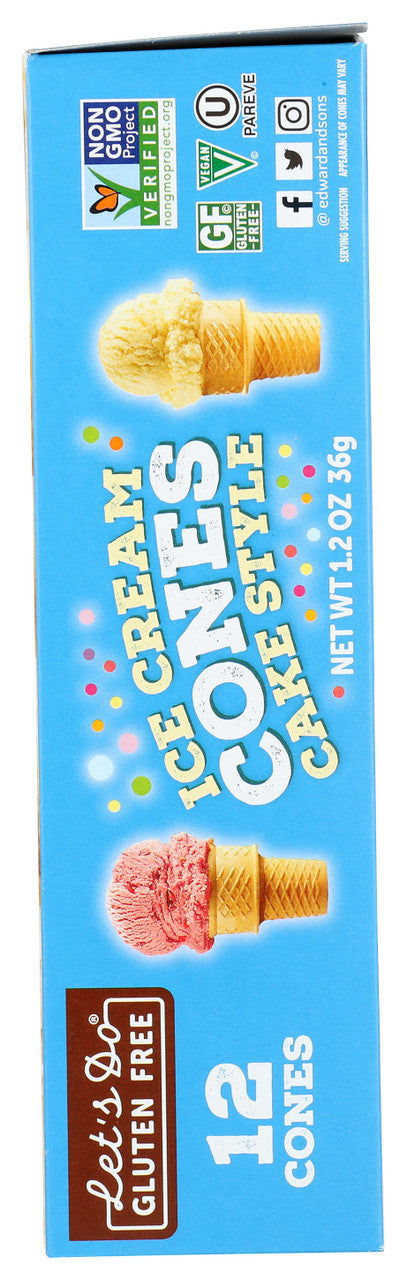 Let's Do Ice Cream Cones Gluten Free (12x1.2 Oz)-1