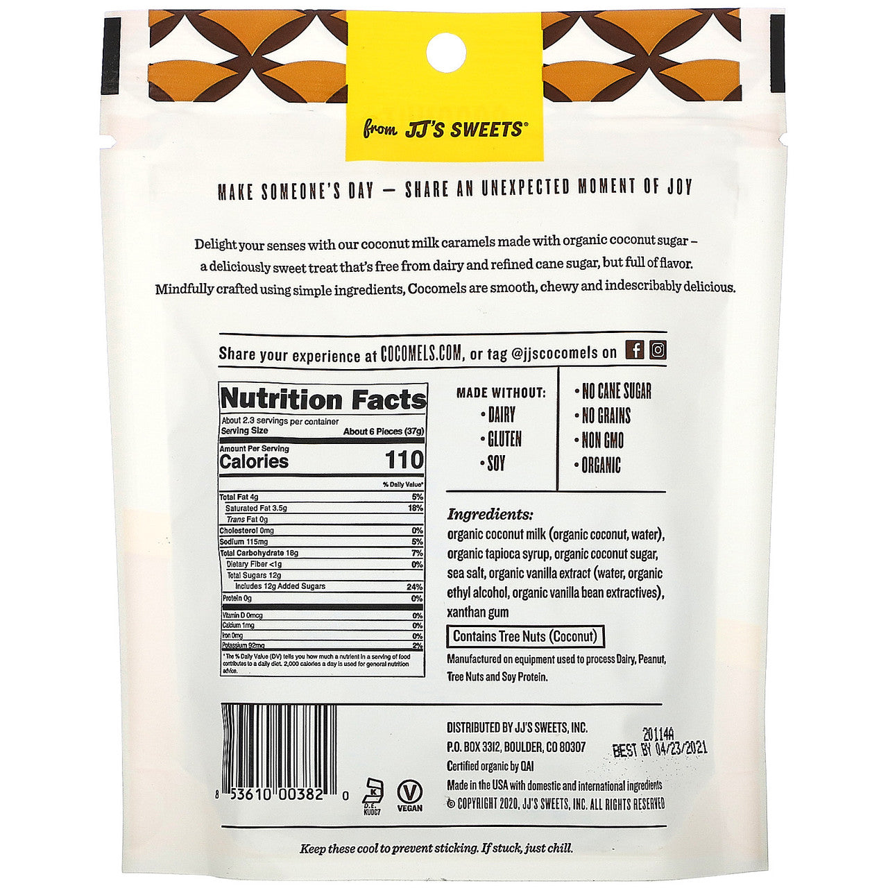 OG2 COCOMEL CNUT SUGAR ( 6 X 3 OZ )-1