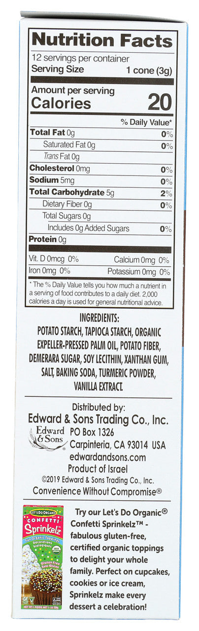 Let's Do Ice Cream Cones Gluten Free (12x1.2 Oz)-2