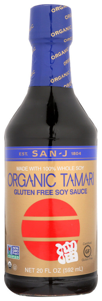 San-J Tamari Whole Soybean Wheat Free (12x20 Oz)-0