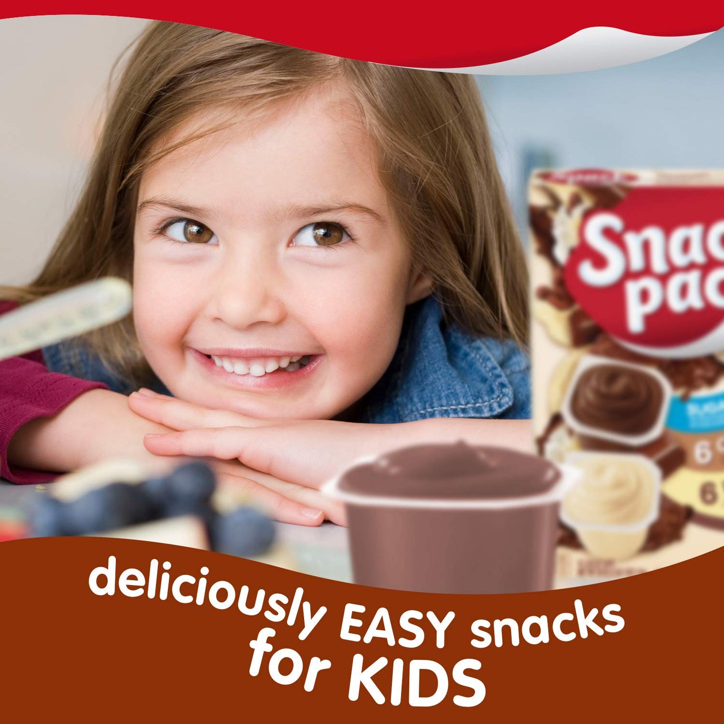 Snack Pack Sugar Free Chocolate and Vanilla Flavored Pudding Family Pack, Lunchbox Snack, 12 Count Pudding Cups