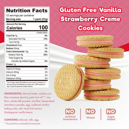 ChocZero Keto Chocolate Sandwich Cookies with Creme - Low Sugar Gluten Free Dunkies (1 Box, 9oz)