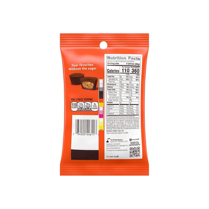 Reese's Zero Sugar Miniature Cups - Pack of 3 - Chocolate Candy and Peanut Butter - Classic Treats Everyone is Sure to Love