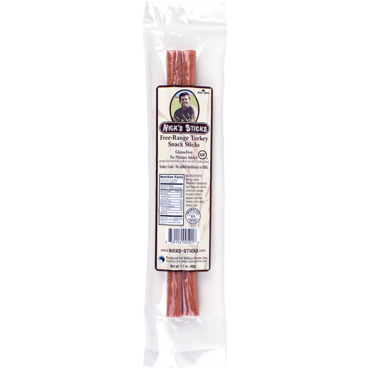 Nick's Sticks Free Range Turkey Snack Sticks (25x1.7 OZ)-0