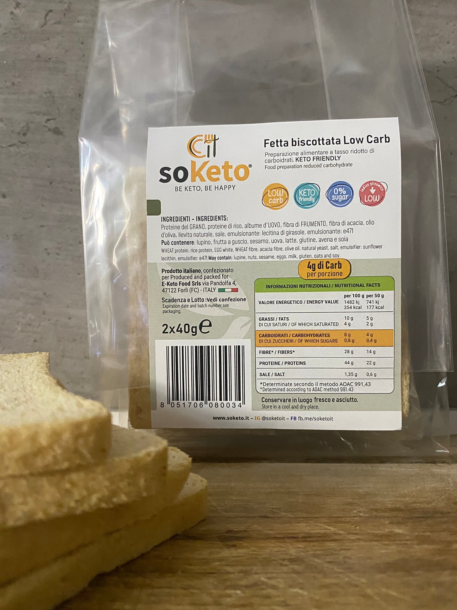 Fette Biscottate Keto Low Carb 0% di zuccheri-3