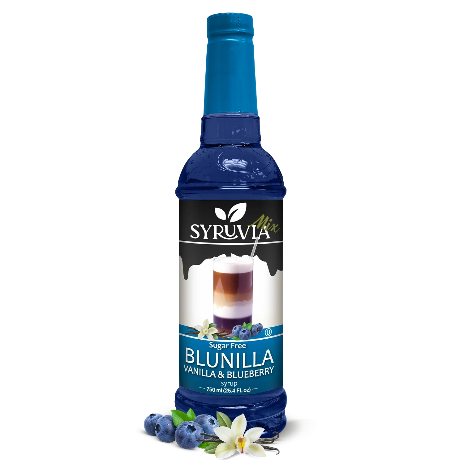 Sugar-Free BLUNILLA Syrup™ Vanilla Blueberry-0