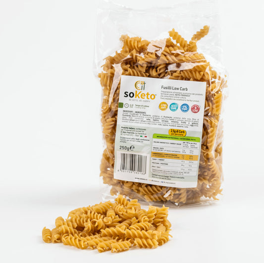 Fusilli low carb Cheto (250g) 2,5gr carbo-0