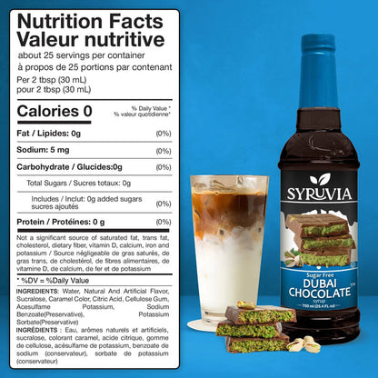 Sugar-Free Dubai Chocolate Syrup™