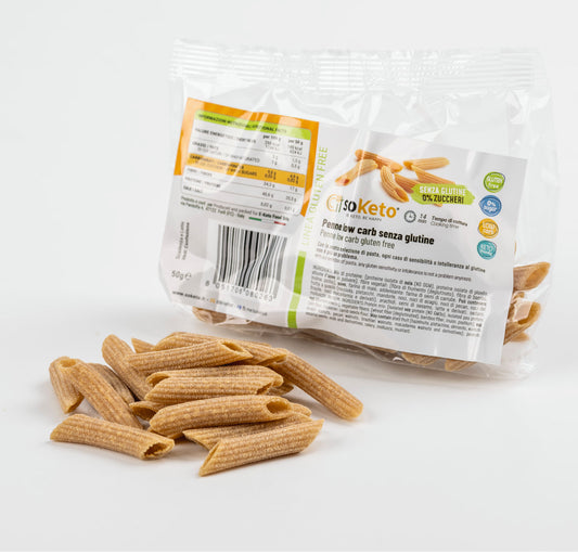 Penne KETO SENZA GLUTINE 0 % zuccheri - 50gr-0
