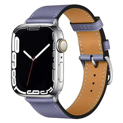 Leather Watch Straps for Apple Watch band 46mm 44mm 49mm 45mm 42mm