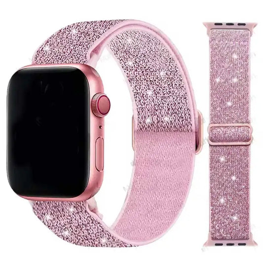 Scrunchie Strap for Apple watch Ultra 49mm band 45mm 44/40mm 41mm