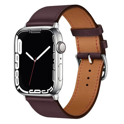 Leather Watch Straps for Apple Watch band 46mm 44mm 49mm 45mm 42mm