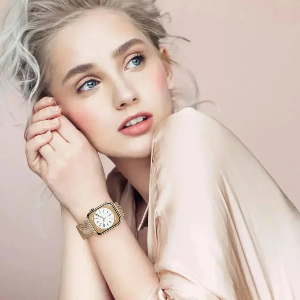 Milanese Loop strap for apple watch band 46mm 45mm 44mm 40mm 41mm