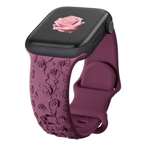 Strap for Apple watch band 45mm 44mm 42mm 40mm 41mm 49mm 38mm Floral