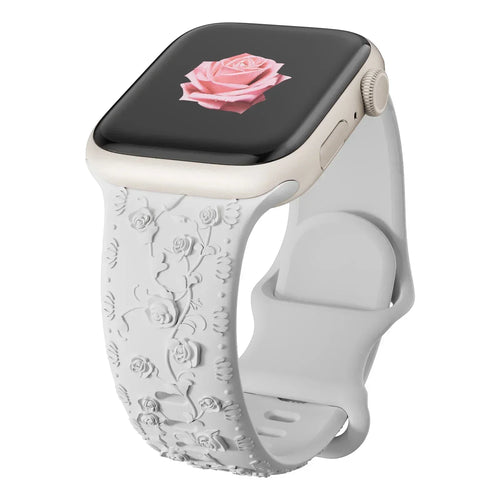 Strap for Apple watch band 45mm 44mm 42mm 40mm 41mm 49mm 38mm Floral