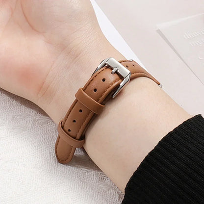 Leather Slim Strap for Apple Watch Band 44mm 40mm 41mm 45mm 38mm 42mm