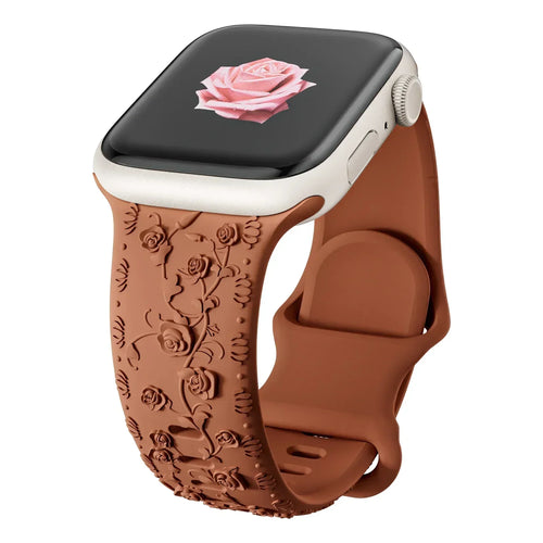 Strap for Apple watch band 45mm 44mm 42mm 40mm 41mm 49mm 38mm Floral