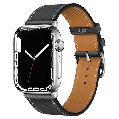 Leather Watch Straps for Apple Watch band 46mm 44mm 49mm 45mm 42mm
