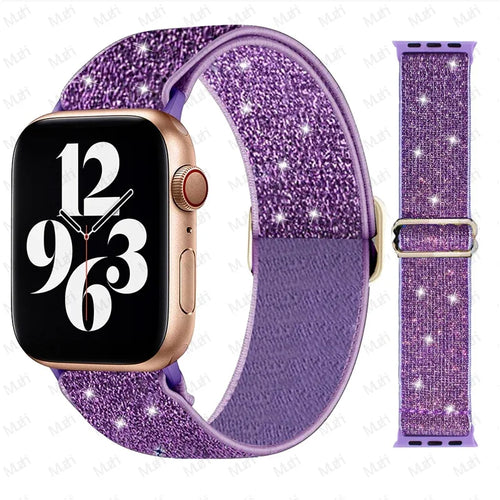 Scrunchie Strap for Apple watch Ultra 49mm band 45mm 44/40mm 41mm