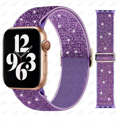 Scrunchie Strap for Apple watch Ultra 49mm band 45mm 44/40mm 41mm