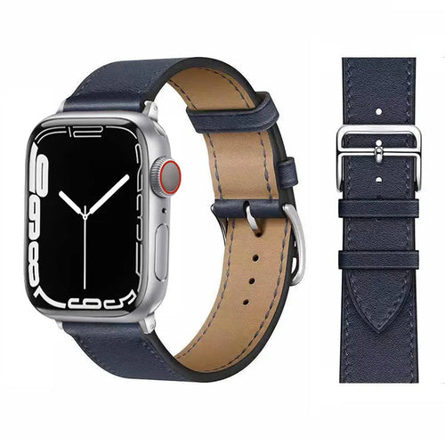 Leather Watch Straps for Apple Watch band 46mm 44mm 49mm 45mm 42mm