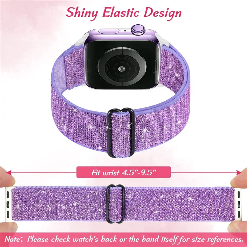 Scrunchie Strap for Apple watch Ultra 49mm band 45mm 44/40mm 41mm