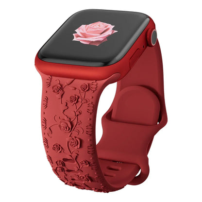 Strap for Apple watch band 45mm 44mm 42mm 40mm 41mm 49mm 38mm Floral