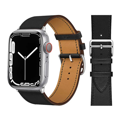 Leather Watch Straps for Apple Watch band 46mm 44mm 49mm 45mm 42mm