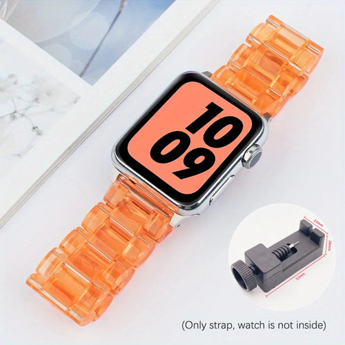 Resin Watch strap For Apple Watch Band 49mm 46mm 45mm 44mm 42mm 41mm