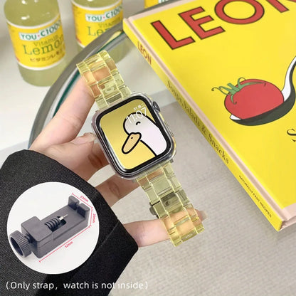 Resin Watch strap For Apple Watch Band 49mm 46mm 45mm 44mm 42mm 41mm