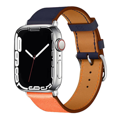 Leather Watch Straps for Apple Watch band 46mm 44mm 49mm 45mm 42mm