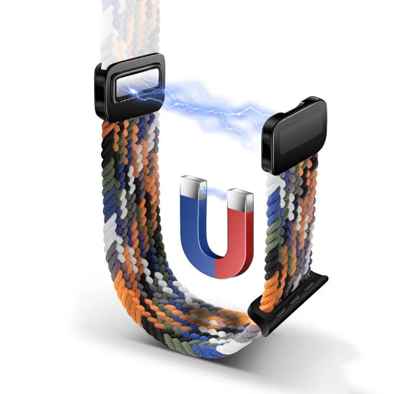 Braided Strap For Apple Watch Band 44mm 40mm 45mm 49mm 41mm 38 buckle