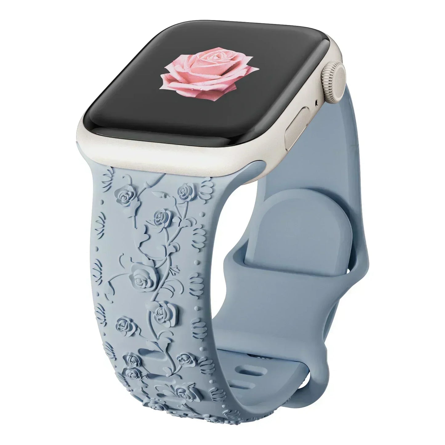 Strap for Apple watch band 45mm 44mm 42mm 40mm 41mm 49mm 38mm Floral