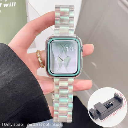 Resin Watch strap For Apple Watch Band 49mm 46mm 45mm 44mm 42mm 41mm