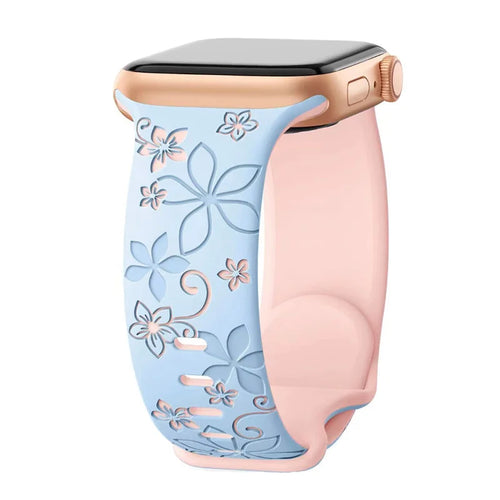 Engraved Strap For Apple Watch Women Band 40mm 44mm 42mm 49mm 45mm