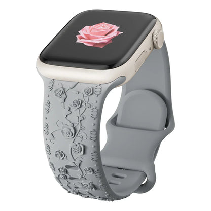 Strap for Apple watch band 45mm 44mm 42mm 40mm 41mm 49mm 38mm Floral