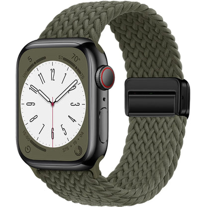 Braided Strap For Apple Watch Band 44mm 40mm 45mm 49mm 41mm 38 buckle