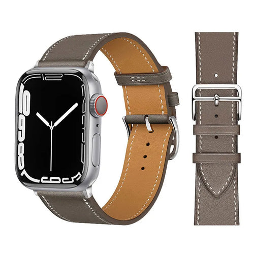 Leather Watch Straps for Apple Watch band 46mm 44mm 49mm 45mm 42mm