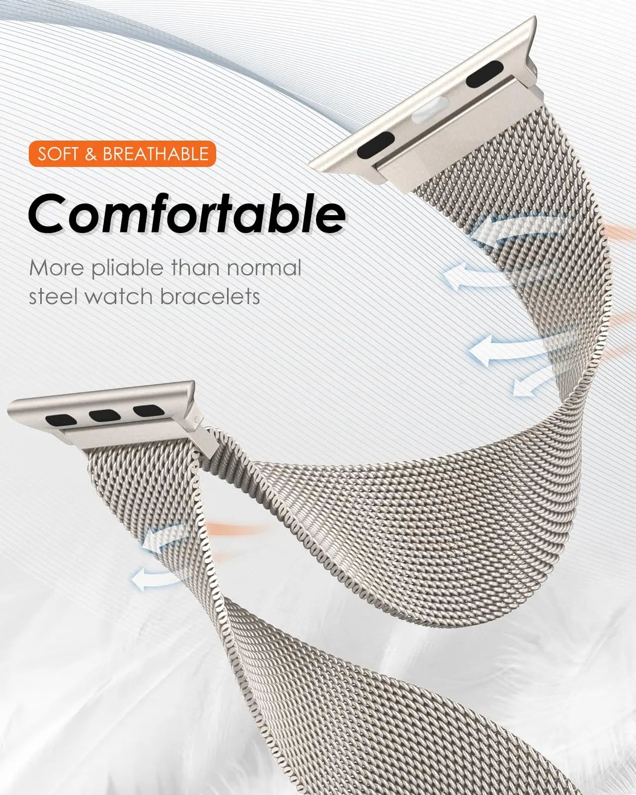 Milanese band For apple Watch Straps 44mm 40mm 45mm 49mm 41mm 38mm 42