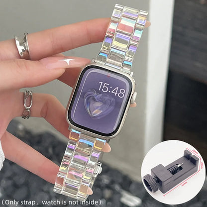 Resin Watch strap For Apple Watch Band 49mm 46mm 45mm 44mm 42mm 41mm