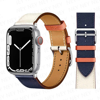 Leather Watch Straps for Apple Watch band 46mm 44mm 49mm 45mm 42mm